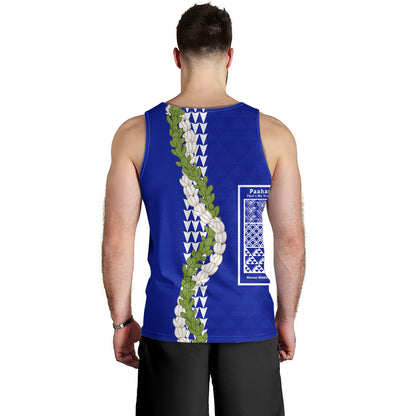 Waimea Middle Public Conversion Charter School Tank Top Puakenikeni Maile Flower Lei