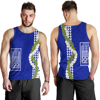 Waimea Middle Public Conversion Charter School Tank Top Puakenikeni Maile Flower Lei