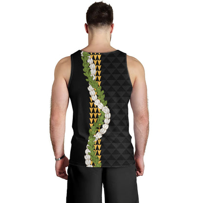 Hawaii Tank Top Turtle Puakenikeni Maile Flower Lei