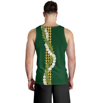 Hawaii Tank Top Turtle Puakenikeni Maile Flower Lei