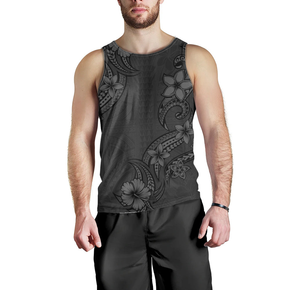 Hawaii Tank Top Plumeria Tribal Wave