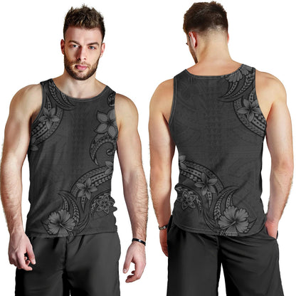 Hawaii Tank Top Plumeria Tribal Wave