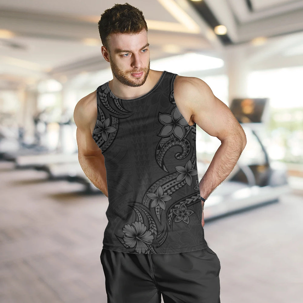 Hawaii Tank Top Plumeria Tribal Wave
