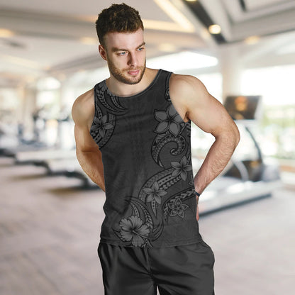 Hawaii Tank Top Plumeria Tribal Wave