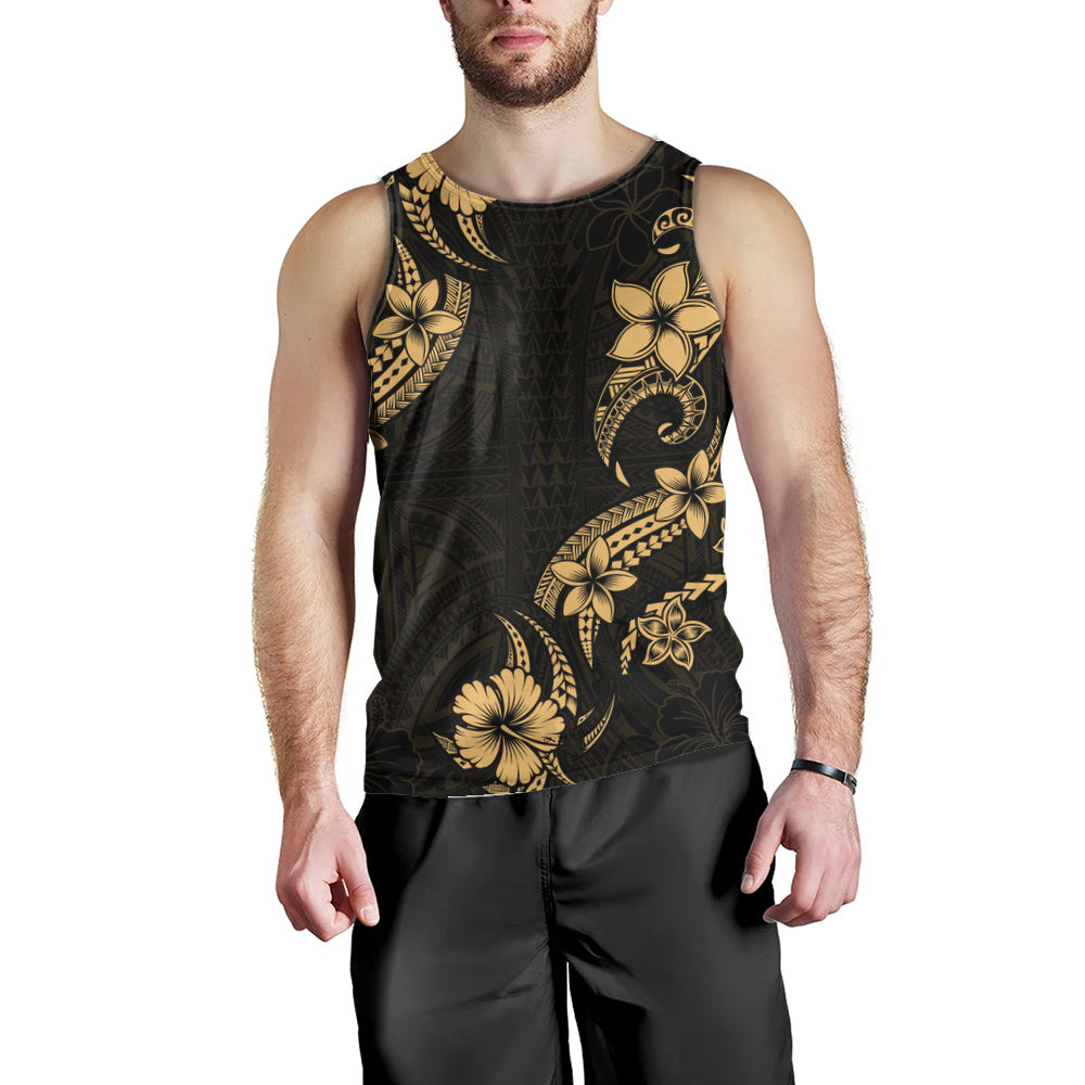 Hawaii Tank Top Plumeria Tribal Wave