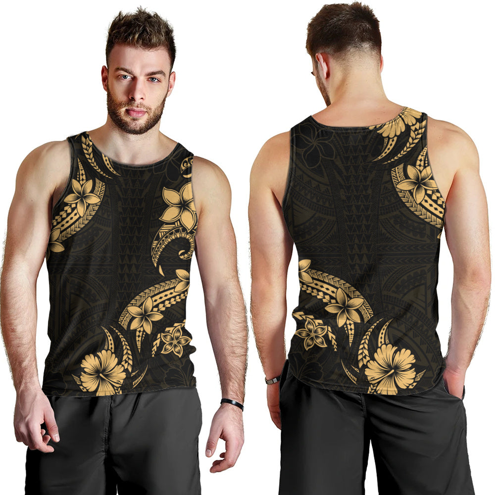 Hawaii Tank Top Plumeria Tribal Wave