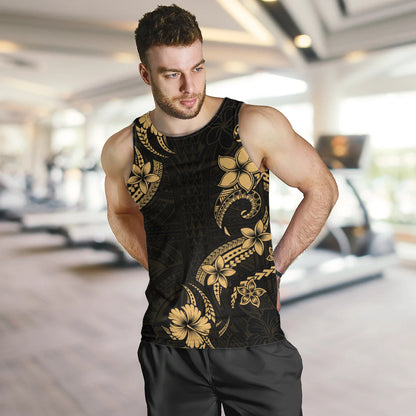 Hawaii Tank Top Plumeria Tribal Wave