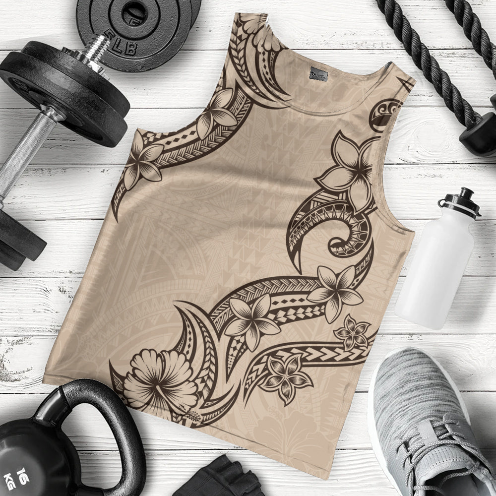 Hawaii Tank Top Plumeria Tribal Wave