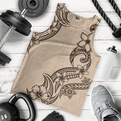 Hawaii Tank Top Plumeria Tribal Wave