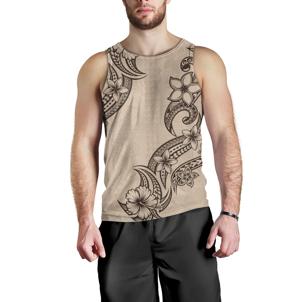Hawaii Tank Top Plumeria Tribal Wave