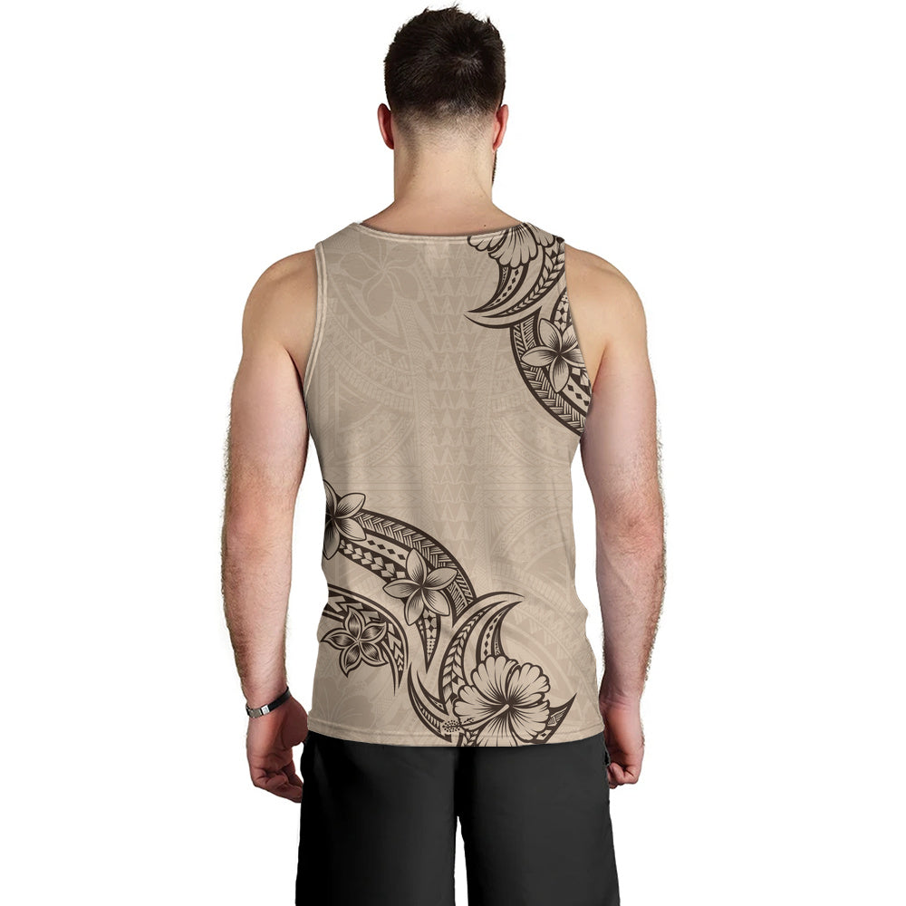 Hawaii Tank Top Plumeria Tribal Wave