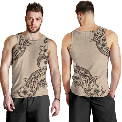 Hawaii Tank Top Plumeria Tribal Wave