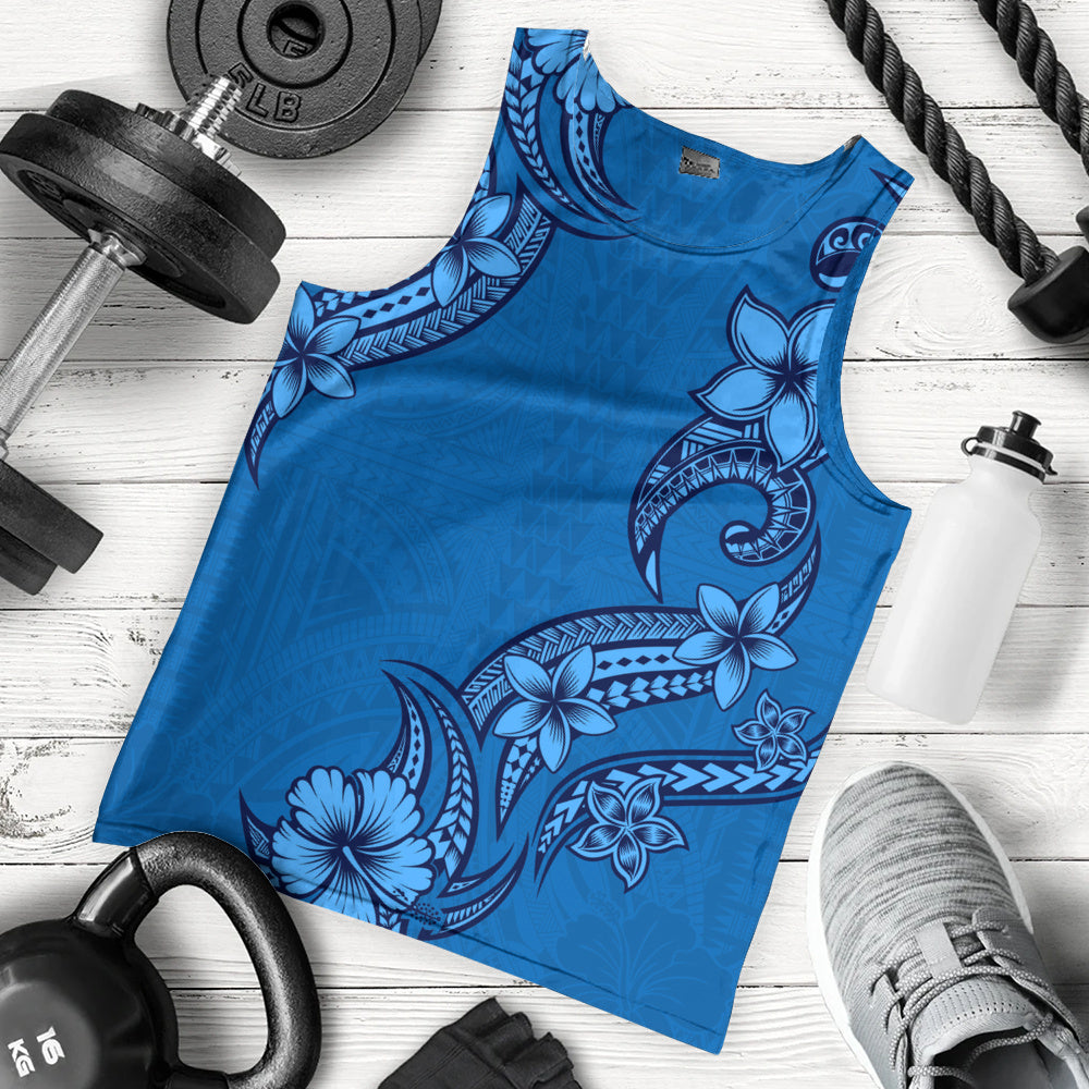 Hawaii Tank Top Plumeria Tribal Wave