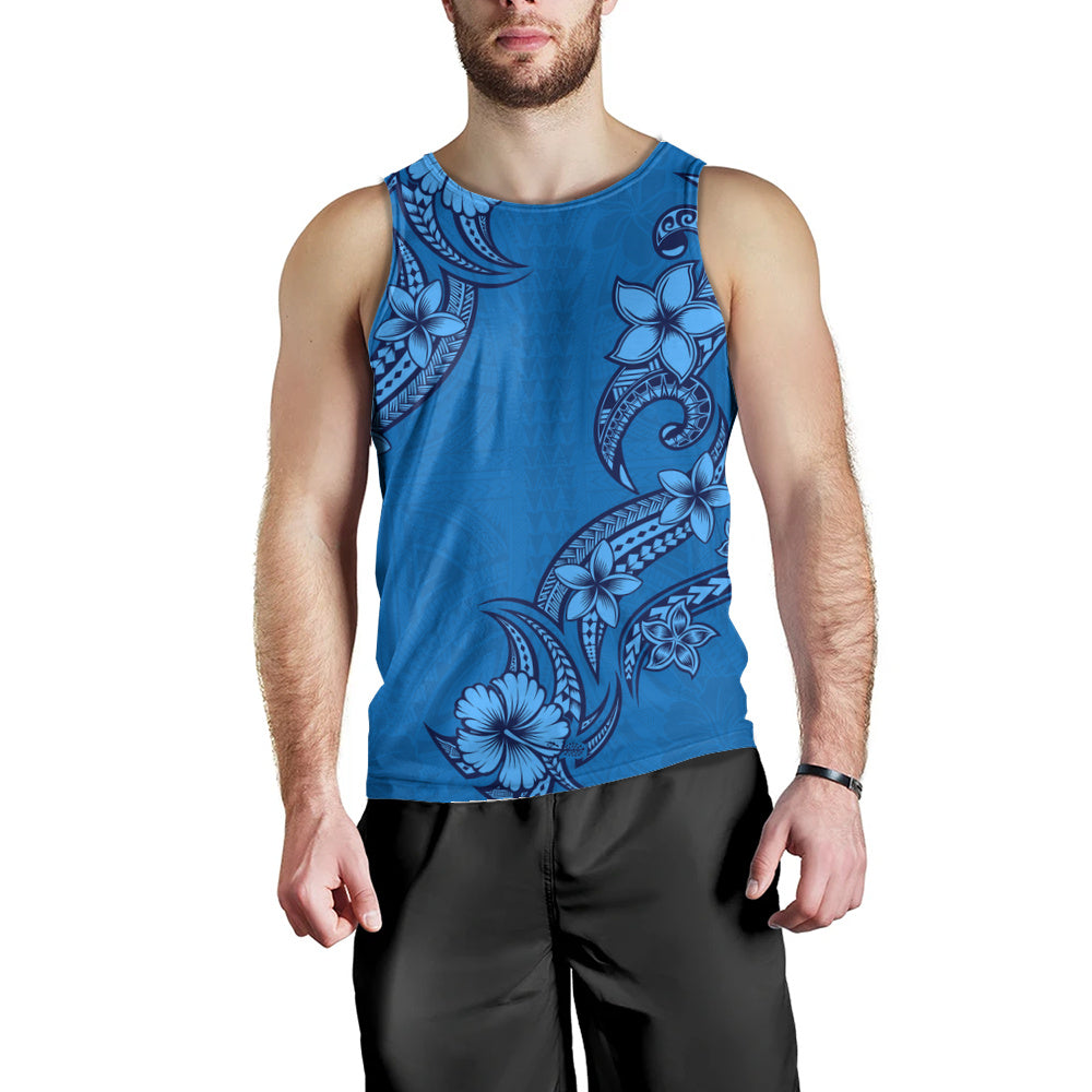 Hawaii Tank Top Plumeria Tribal Wave
