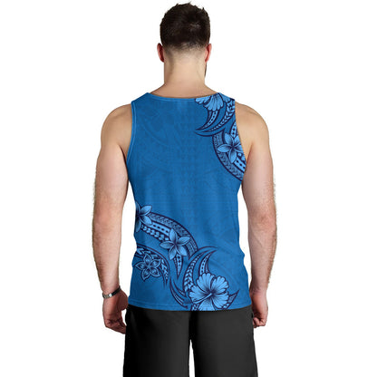 Hawaii Tank Top Plumeria Tribal Wave