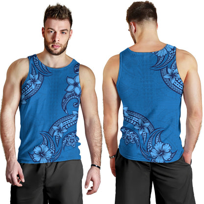 Hawaii Tank Top Plumeria Tribal Wave