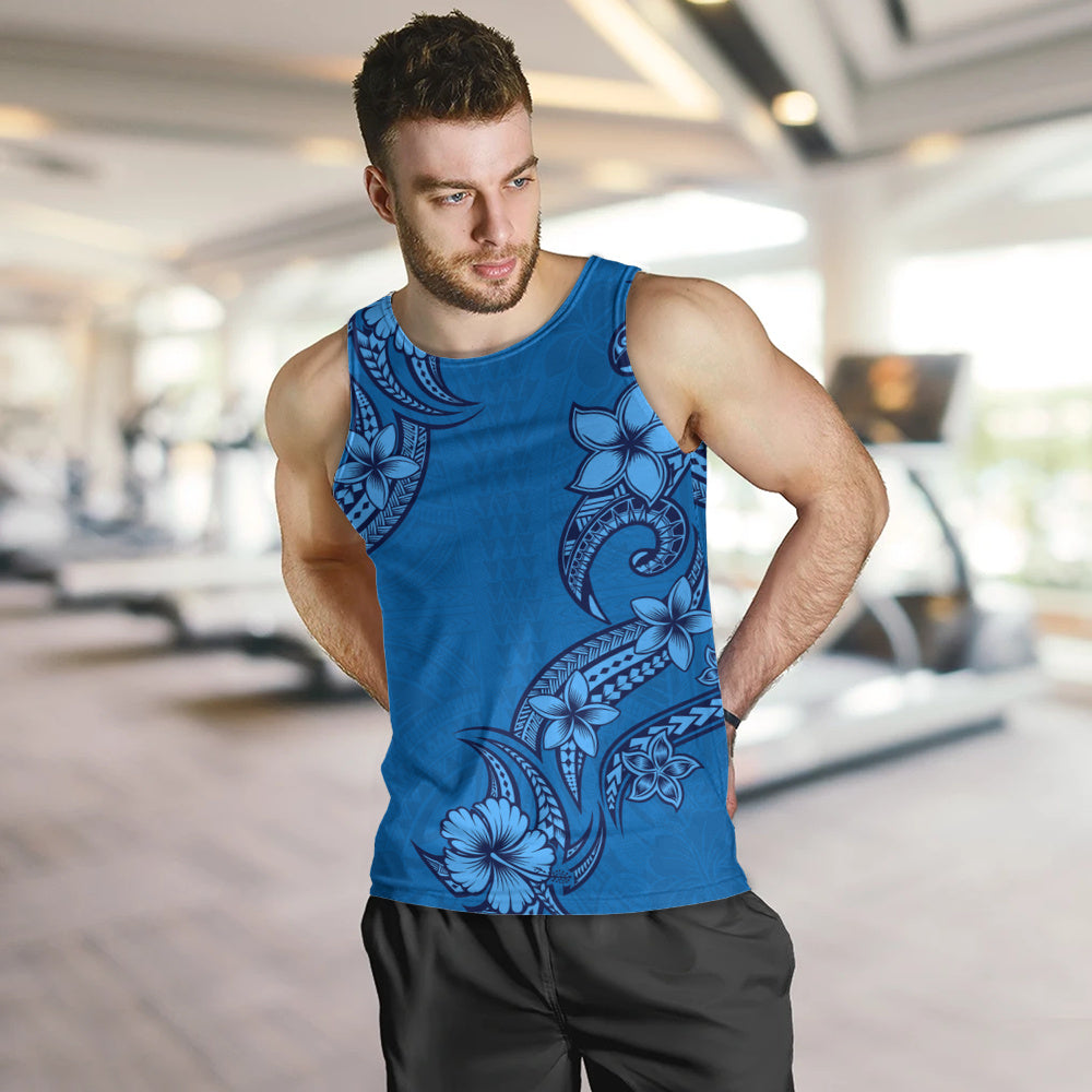 Hawaii Tank Top Plumeria Tribal Wave