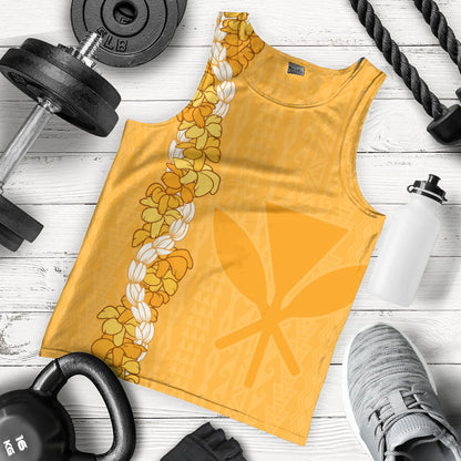 Hawaii Tank Top Flower Lei Kanaka Maoli Polynesia Island Style