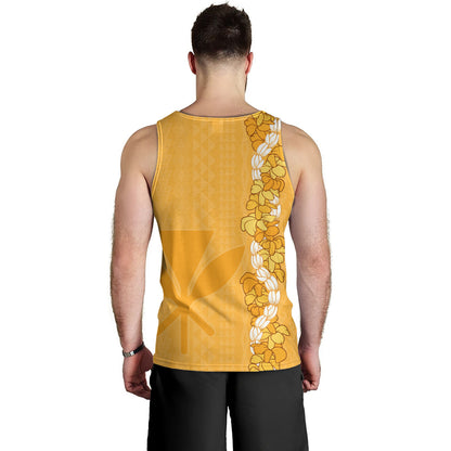 Hawaii Tank Top Flower Lei Kanaka Maoli Polynesia Island Style