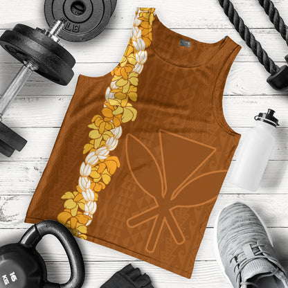 Hawaii Tank Top Flower Lei Kanaka Maoli Polynesia Island Style