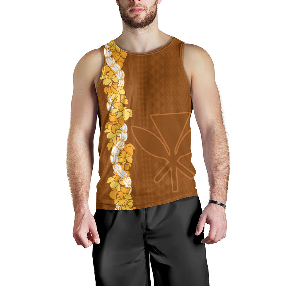 Hawaii Tank Top Flower Lei Kanaka Maoli Polynesia Island Style