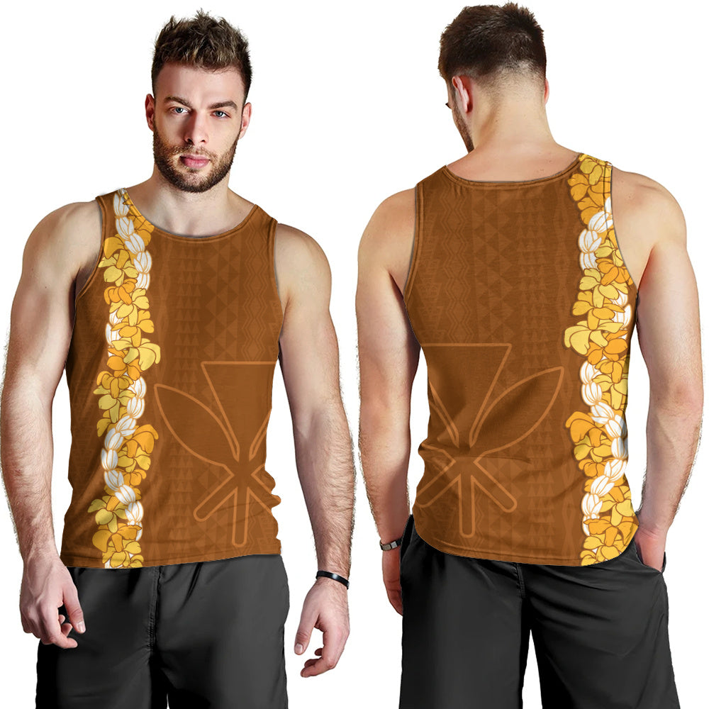 Hawaii Tank Top Flower Lei Kanaka Maoli Polynesia Island Style