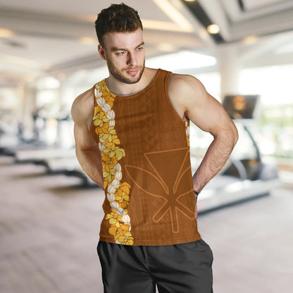 Hawaii Tank Top Flower Lei Kanaka Maoli Polynesia Island Style