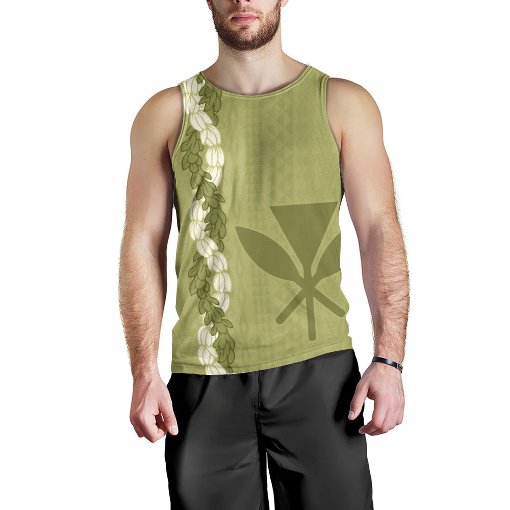 Hawaii Tank Top Flower Lei Kanaka Maoli Polynesia Island Style