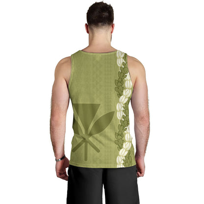 Hawaii Tank Top Flower Lei Kanaka Maoli Polynesia Island Style