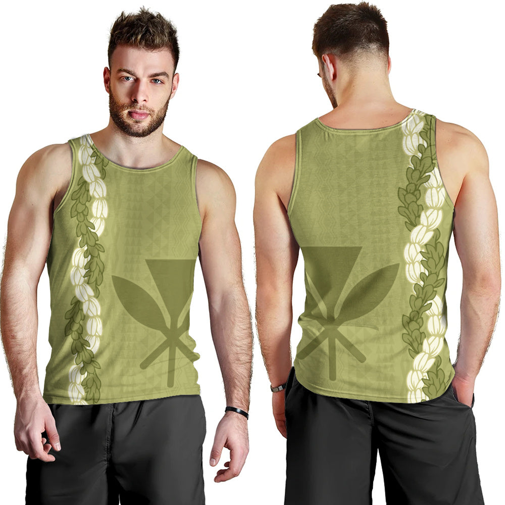 Hawaii Tank Top Flower Lei Kanaka Maoli Polynesia Island Style