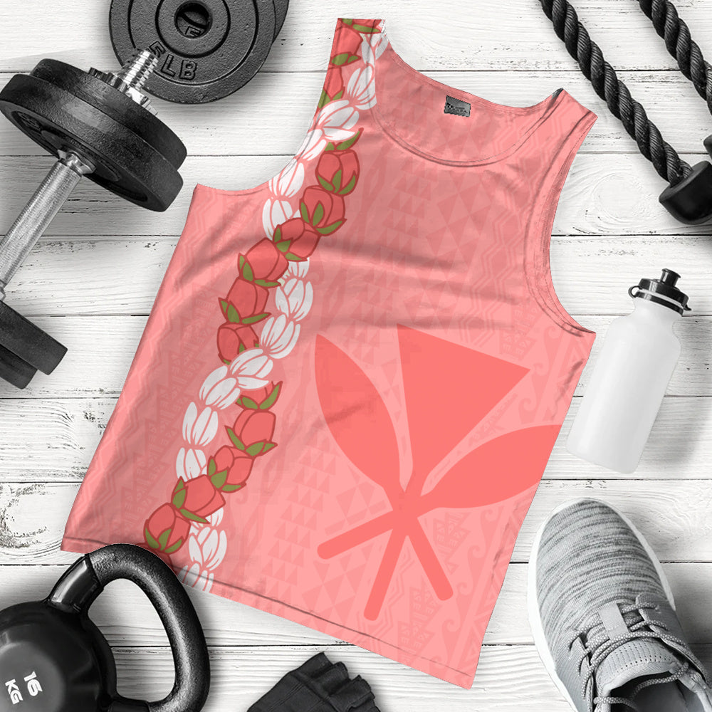Hawaii Tank Top Flower Lei Kanaka Maoli Polynesia Island Style