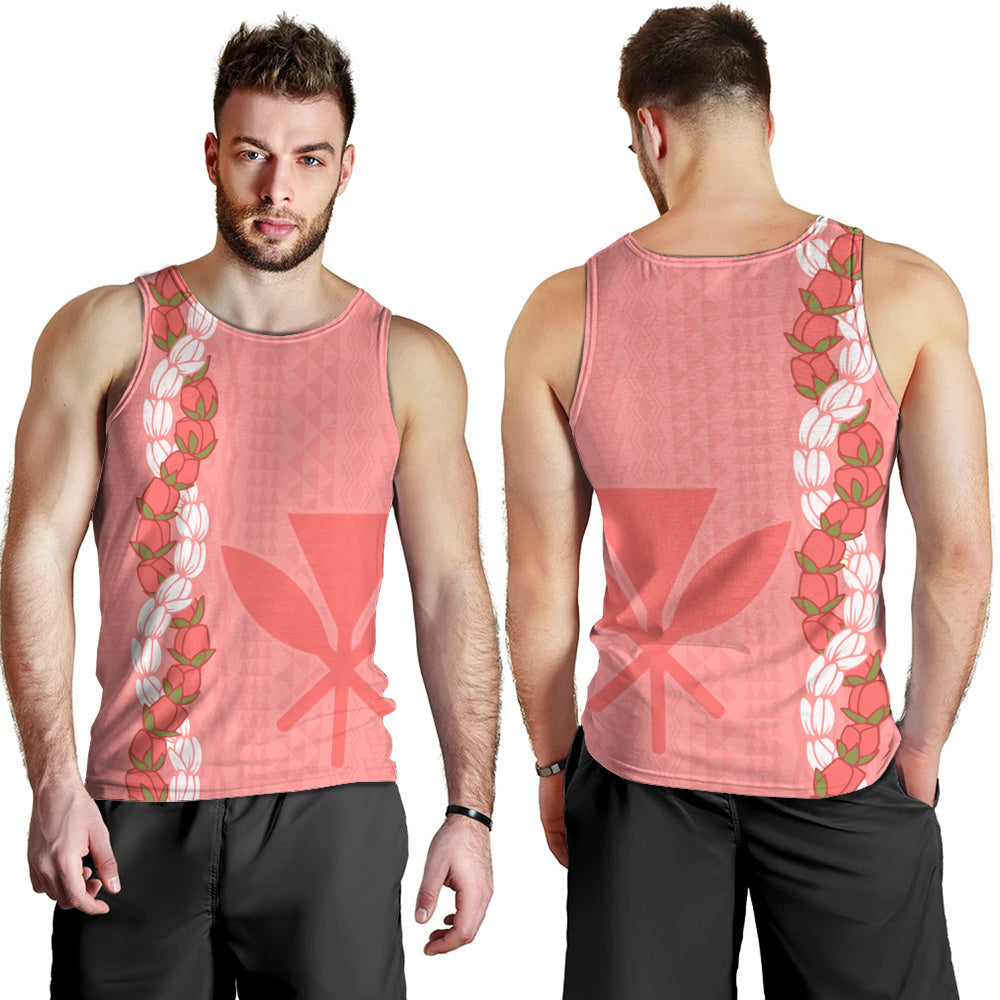 Hawaii Tank Top Flower Lei Kanaka Maoli Polynesia Island Style