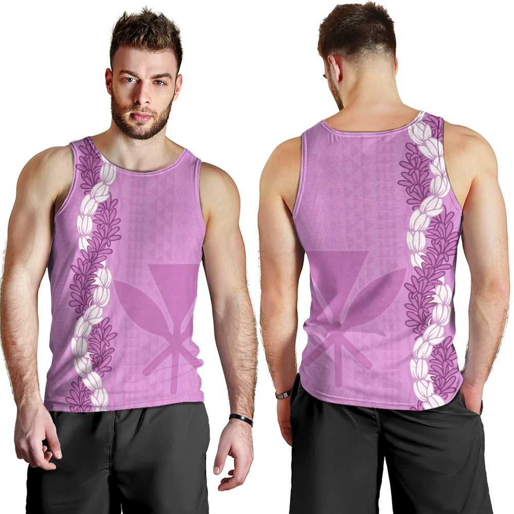 Hawaii Tank Top Flower Lei Kanaka Maoli Polynesia Island Style