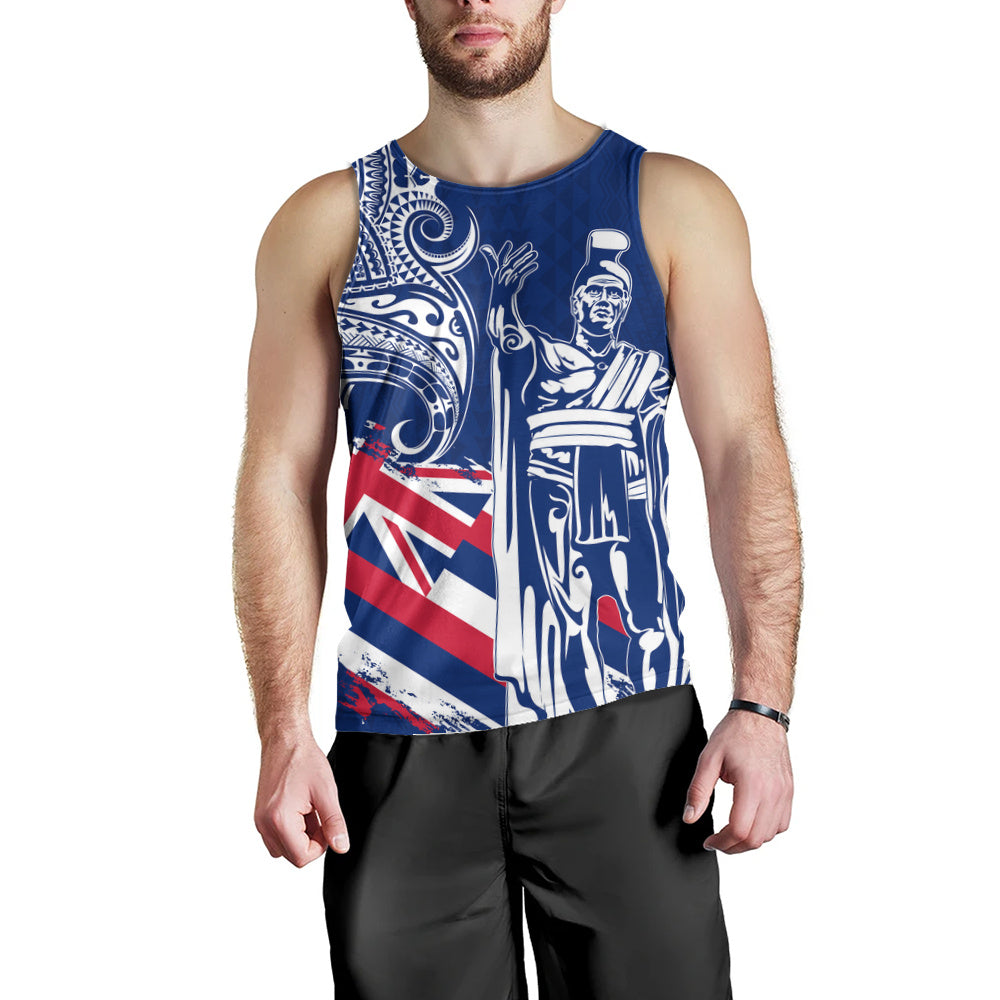 Hawaii Tank Top King Kamehameha Hawaiian Flag Polynesian Pride