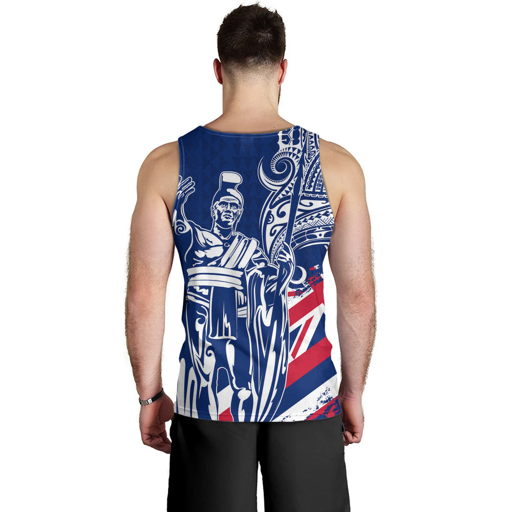 Hawaii Tank Top King Kamehameha Hawaiian Flag Polynesian Pride