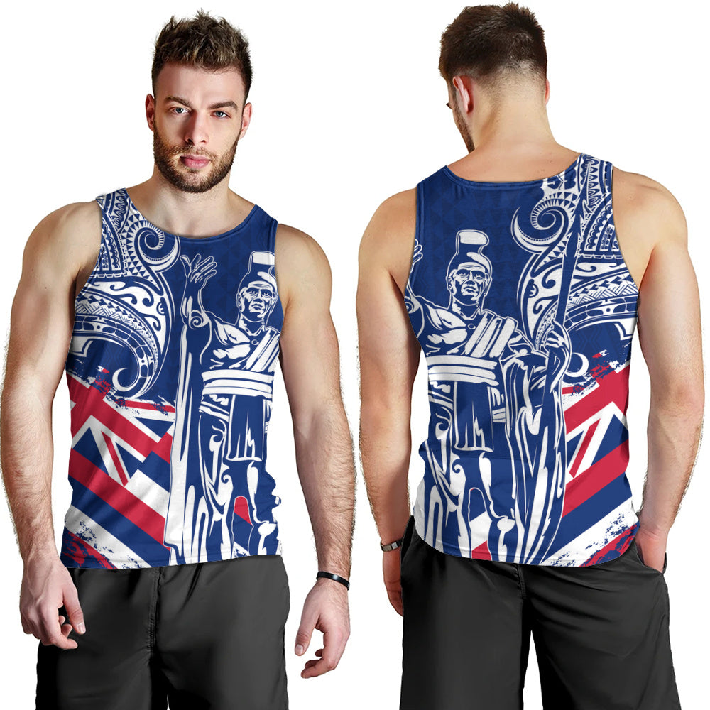 Hawaii Tank Top King Kamehameha Hawaiian Flag Polynesian Pride