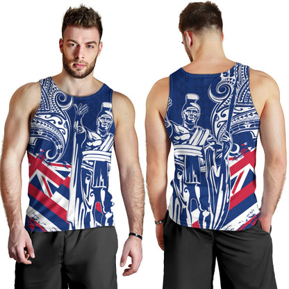 Hawaii Tank Top King Kamehameha Hawaiian Flag Polynesian Pride
