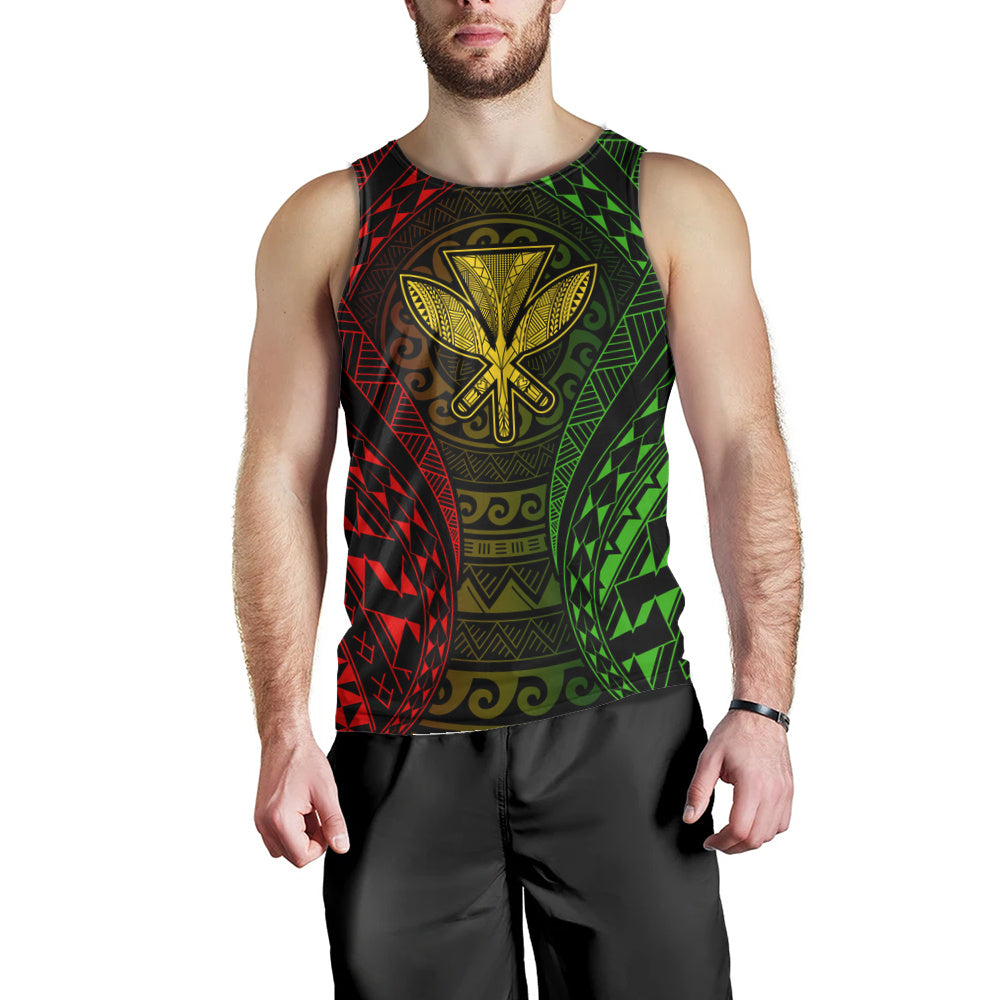 Hawaii Tank Top Kanaka Maoli Flag Tribal Tattoo Pattern