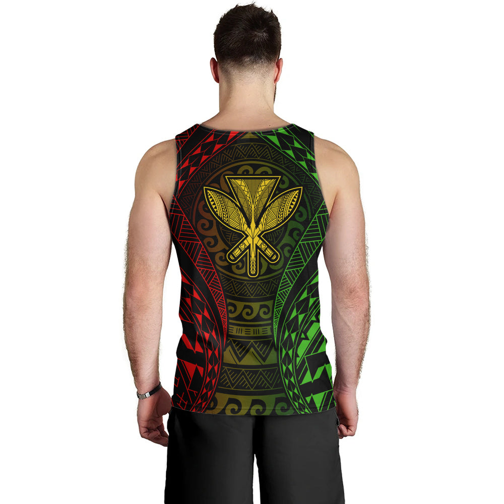 Hawaii Tank Top Kanaka Maoli Flag Tribal Tattoo Pattern