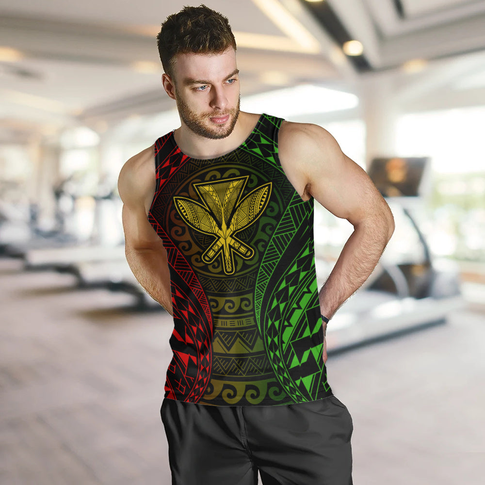 Hawaii Tank Top Kanaka Maoli Flag Tribal Tattoo Pattern