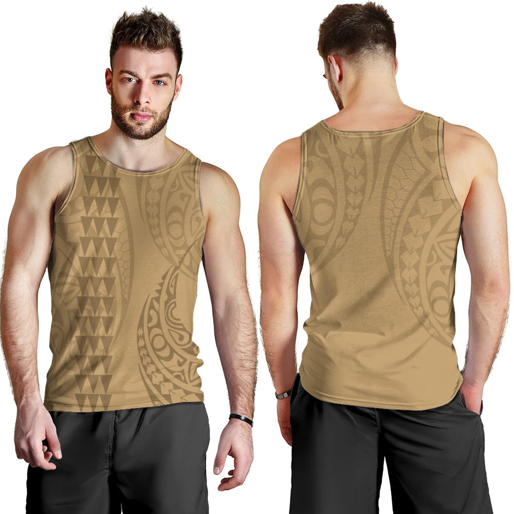 Hawaii Tank Top Only Polynesian Kakau Style Golden