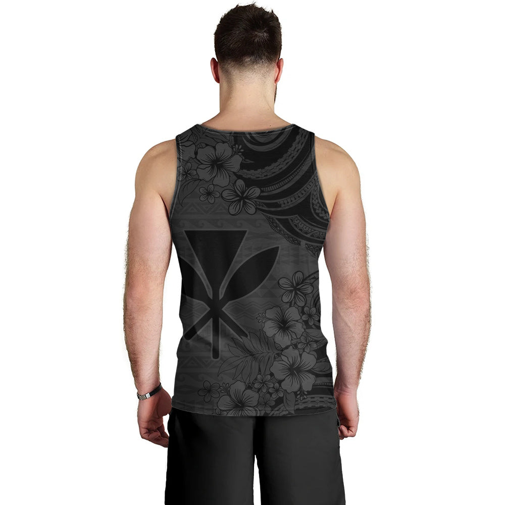 Hawaii Tank Top Kanaka Maoli Hibiscus Polynesian Tribal Print Style