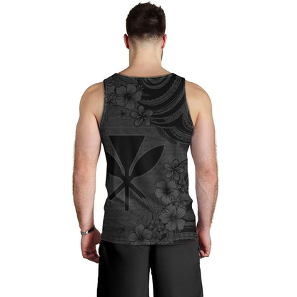 Hawaii Tank Top Kanaka Maoli Hibiscus Polynesian Tribal Print Style