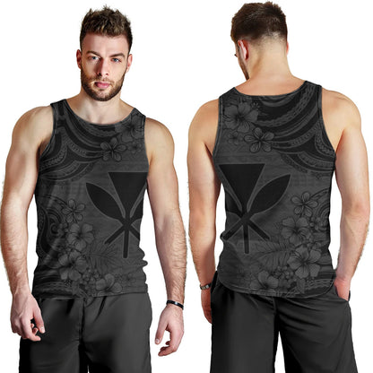 Hawaii Tank Top Kanaka Maoli Hibiscus Polynesian Tribal Print Style