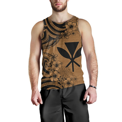 Hawaii Tank Top Kanaka Maoli Hibiscus Polynesian Tribal Print Style