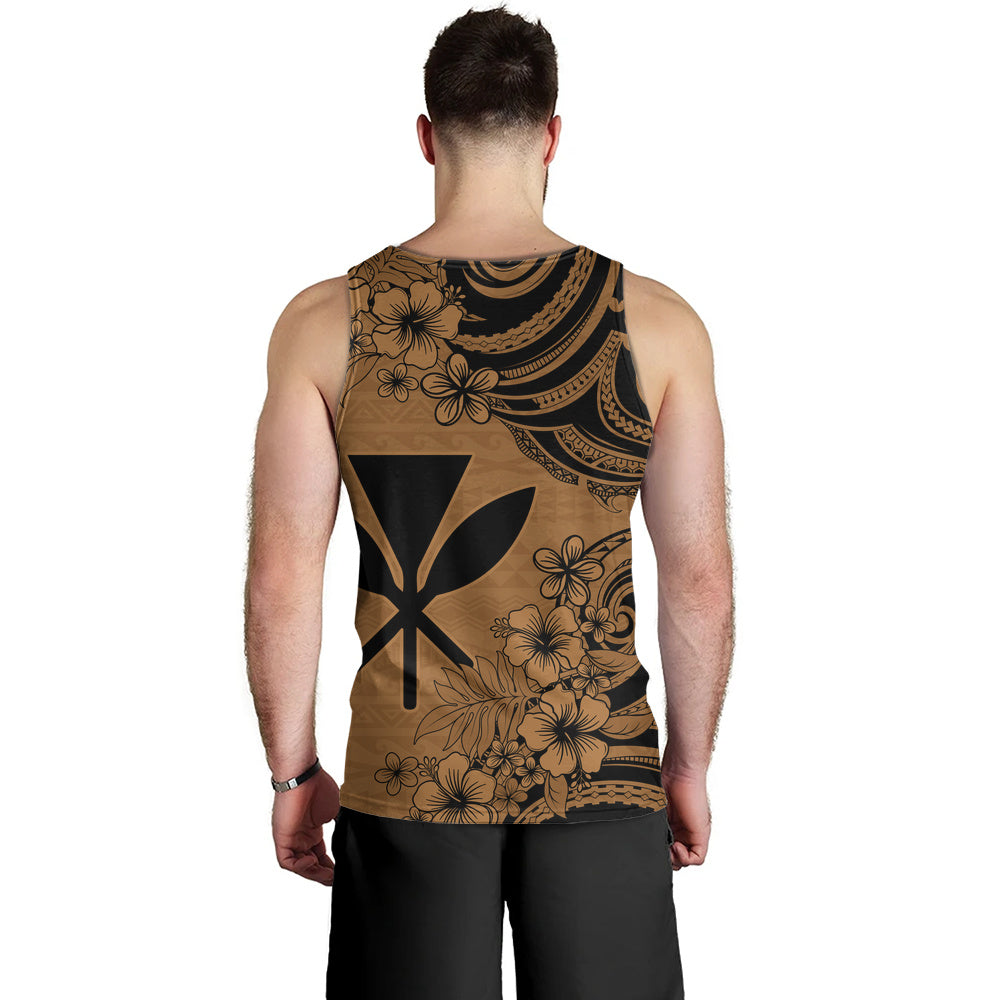 Hawaii Tank Top Kanaka Maoli Hibiscus Polynesian Tribal Print Style