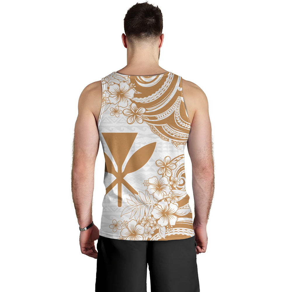 Hawaii Tank Top Kanaka Maoli Hibiscus Polynesian Tribal Print Style