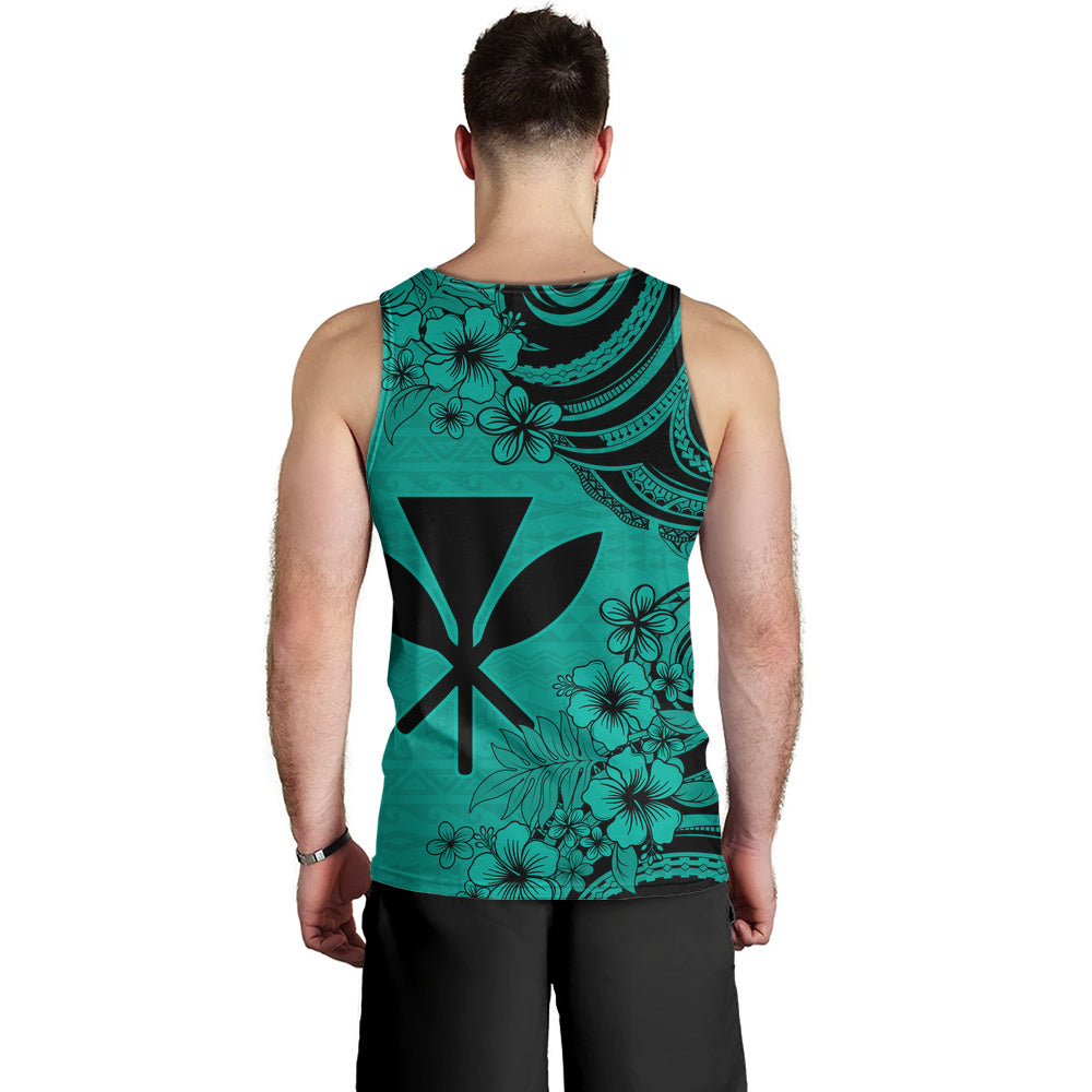 Hawaii Tank Top Kanaka Maoli Hibiscus Polynesian Tribal Print Style