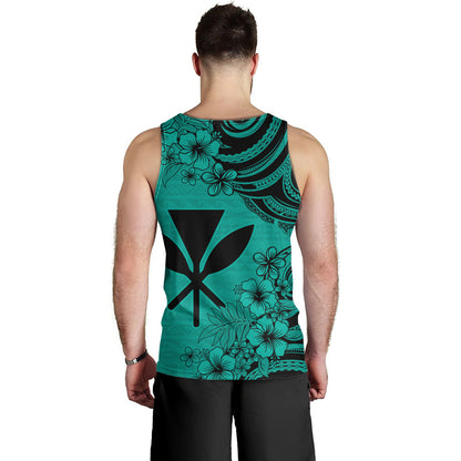 Hawaii Tank Top Kanaka Maoli Hibiscus Polynesian Tribal Print Style
