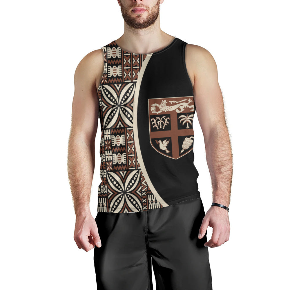 Fiji Tank Top Coat Of Arms Traditional Fijian Tribal Heritage